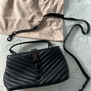 Rebecca Minkoff Black Chevron Crossbody Bag